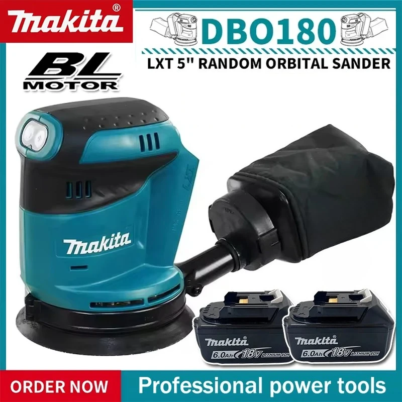 

Бесщеточная эксцентриковая шлифовальная машина Makita DBO180Z (аккумуляторная), для обработки дерева, шлифовки и полировки, без аккумулятора и зарядного устройства