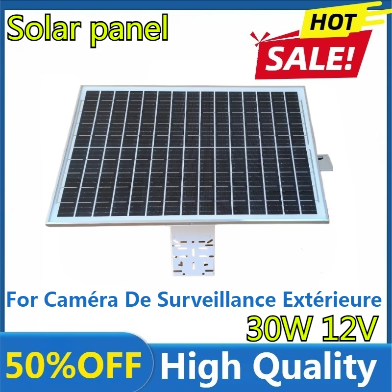 

High Quality Solar Panel with Built-in Battery 30W 12V 20Ah Étanche, for Caméra De Surveillance Extérieure，Stable Power Supply