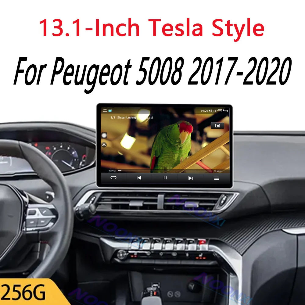 For Peugeot 5008 2017-2020 All In One Car Radio 2 K Screen 1920x1200 RES Intelligent Android 13 System GPS Carplay 13.1 inch