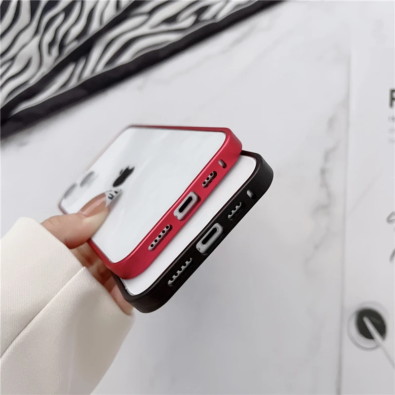 Ultra Thin Luxury Aluminum Frame Metal Bumper Case for IPhone 14 Plus 13 Pro Max 12 Mini 13Pro 12Pro IPhone13 Protector Cover