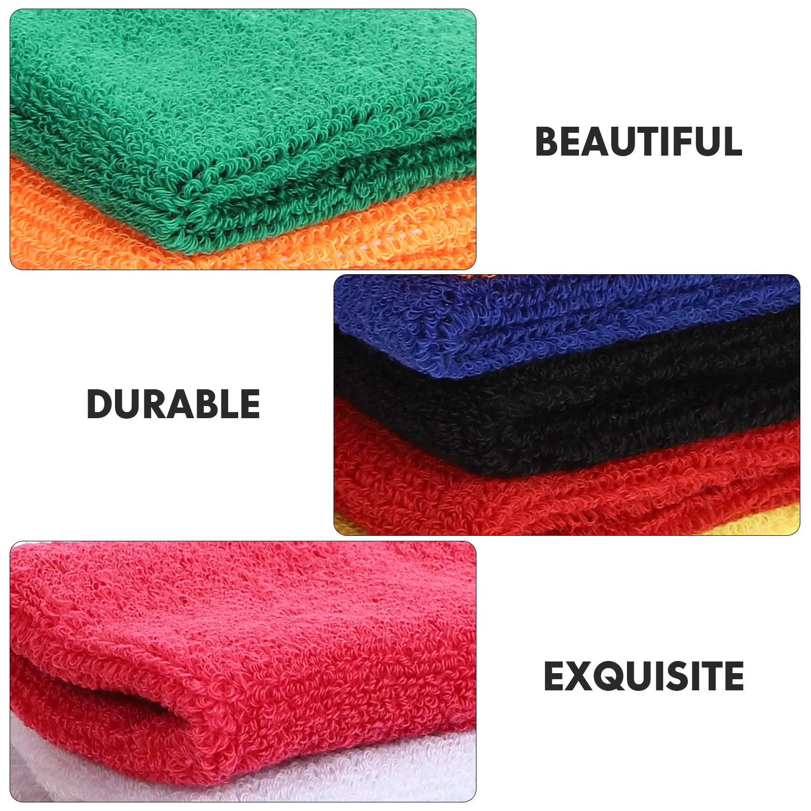 

12pcs Wrist Towels For Sports Breathable Sweat Absorption Wrist Sleeves Fine Craftsmanship Super Elastic Gift Idea