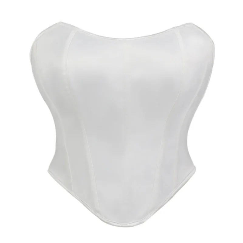 

Женский корсет, сексуальный топ с открытыми плечами и открытой спиной, топы без рукавов Y2k, топы на бретелях из рыбьей кости