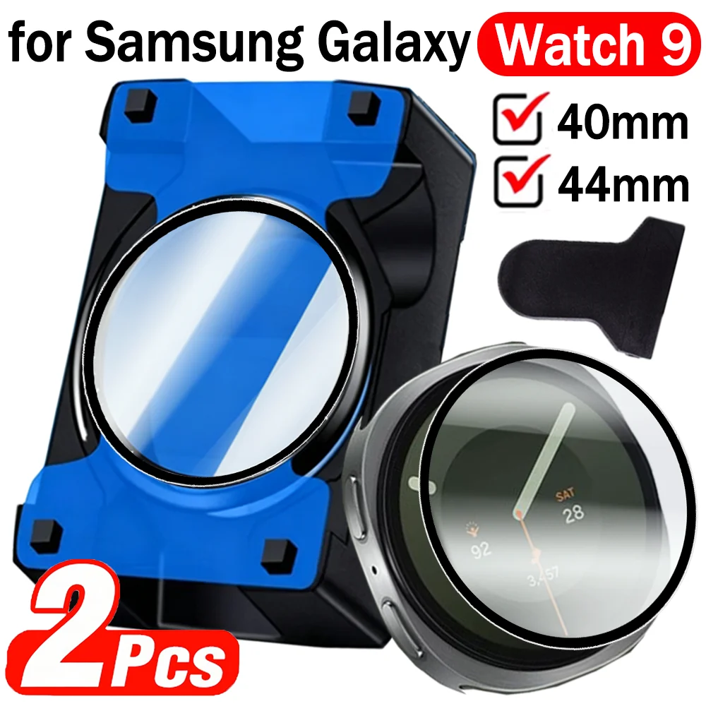 2-1pcs Easy Installation for Samsung Galaxy Watch 9 40mm 44mm One-click Quick Fit Screen Protector Flexible PMMA Protective Film