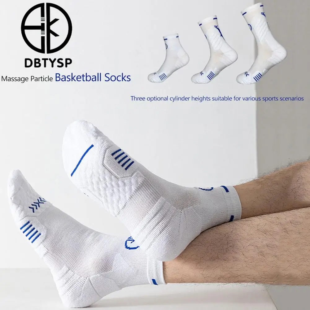 1 PAIR Player Version Basketball Socks Training Non-slip Running Wear-resistant Absorption Socks Sports Socks Elite Comfy S D2A2