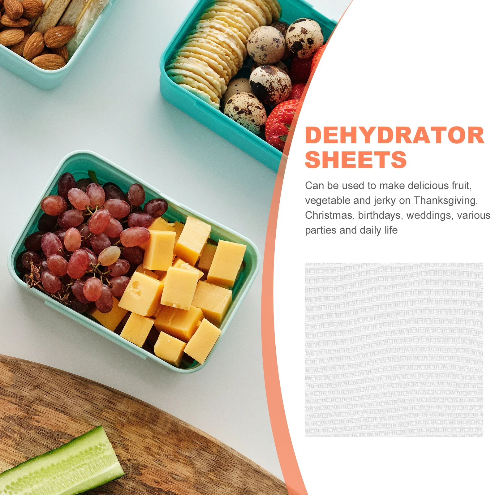 

2 Pcs Silicone Drying Pad Dehydrator Mats Dried Meat Food Liners Dryer Fruit Silica Gel