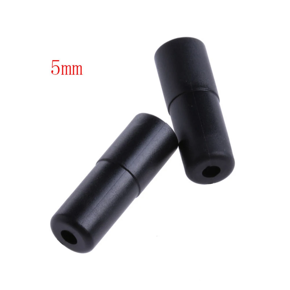 

200pcs Bike Cable End Caps Brake Gear Wire Tips Housing For Mountain Road Bike Derailleur Brake Line Durable Plastic Black