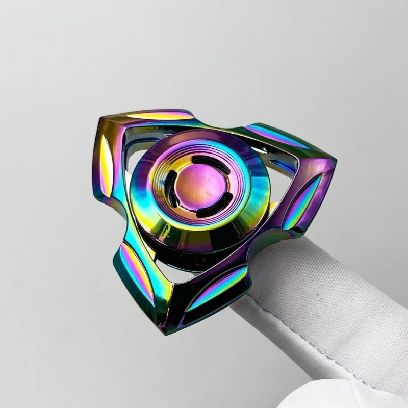 Metal Mini Hand Fidget Spinner Roller Fingertip Spinning Top Tip Gyro EDC Relieve Stress Relief Office Desk Toys Anti Anxiety