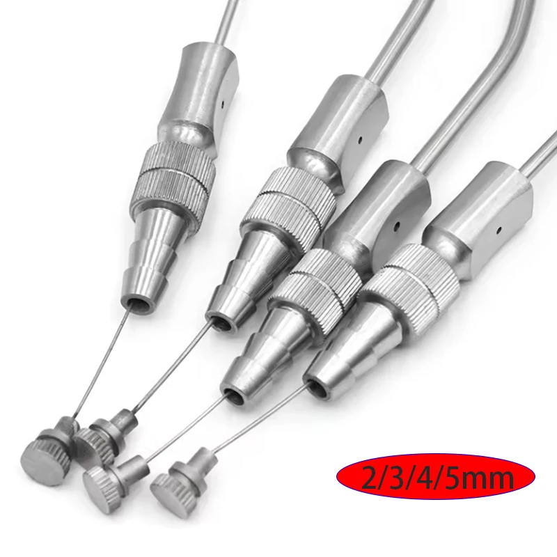 Dentalchirurgischer Aspirator, Edelstahl-Saugschlauch, Laborschlauch 2/3/4/5mm, Implantationschirurgie-Werkzeug für Zahnkliniken