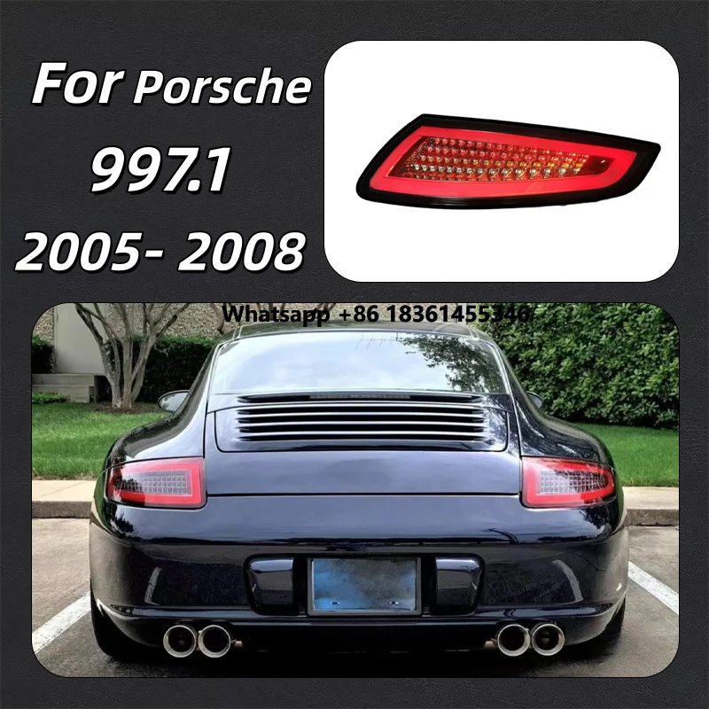 

2005- 2008 Suitable for 997.1 tail light modified LED light guide running brake light turn signal reversing