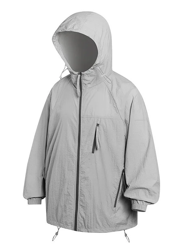 

Легкая быстросохнущая спортивная куртка с защитой от солнца UPF50 для мужчин, свободного кроя, из ледяного шелка, с капюшоном, летняя, для пар, с защитой от УФ-излучения...