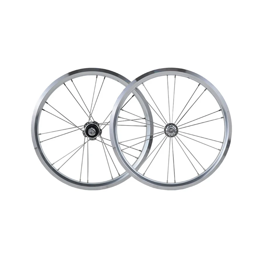 JKlapin16Inch 349 74x112MM External 7Speed Wheelset 4 Bearing Aluminum Alloy Wheels Rims For Brompton Bicycle