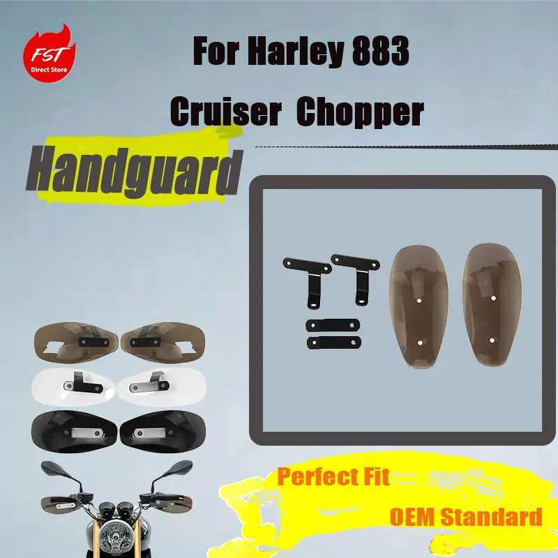 

Защитные накладки на руль для Harley 883, ветрозащитные щитки для круизеров и чопперов, тюнинг-детали