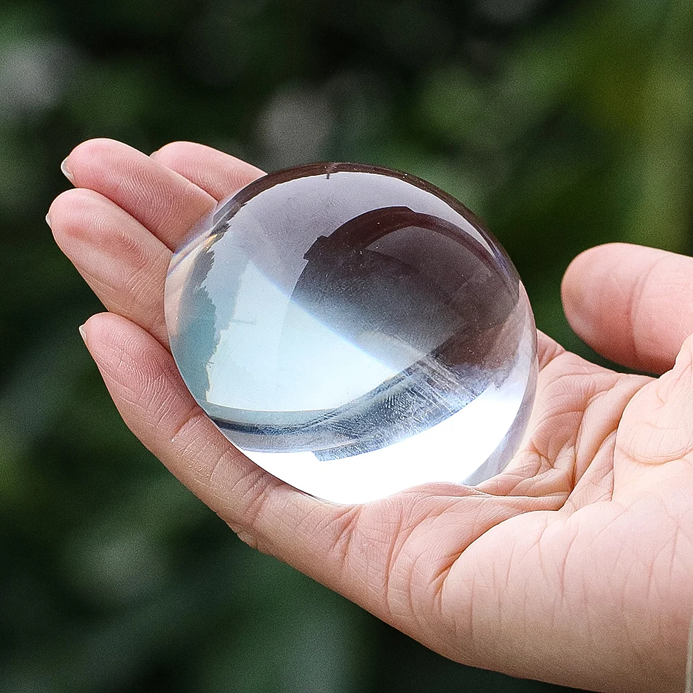 Clear K9 Crystal Half Sphere Healing Magic Lensball Photography Props Home Decoration Living Room Gifts Accessories