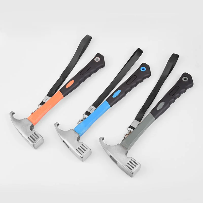 High-Carbon Steel Hawksbill Hammer Outdoor Camping Hammer Tent Hammer High-Carbon Steel Household Nail Pulling Hammer