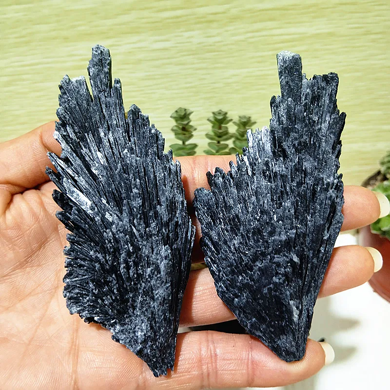 Natural Black tourmalin Crystal Stone Mineral Specimen Room Gems Ornament Spiritual Meditation Exorcism Feng Shui Home Decortion