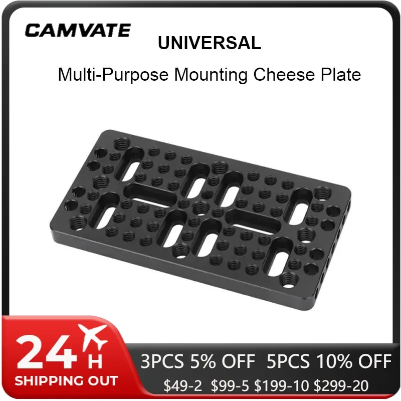 CAMVATE Universal Multi-Purpose Mounting Cheese Plate Camera Platform With 1/4\