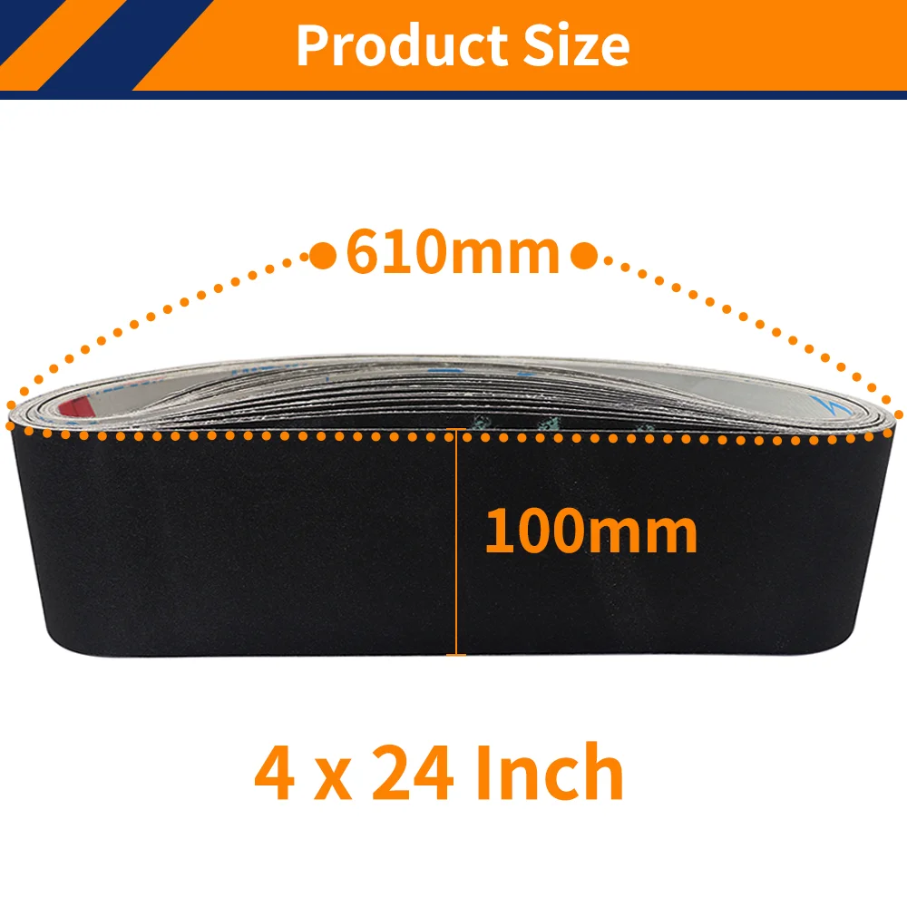 100*610mm Sanding Belts for Metal Polishing,4