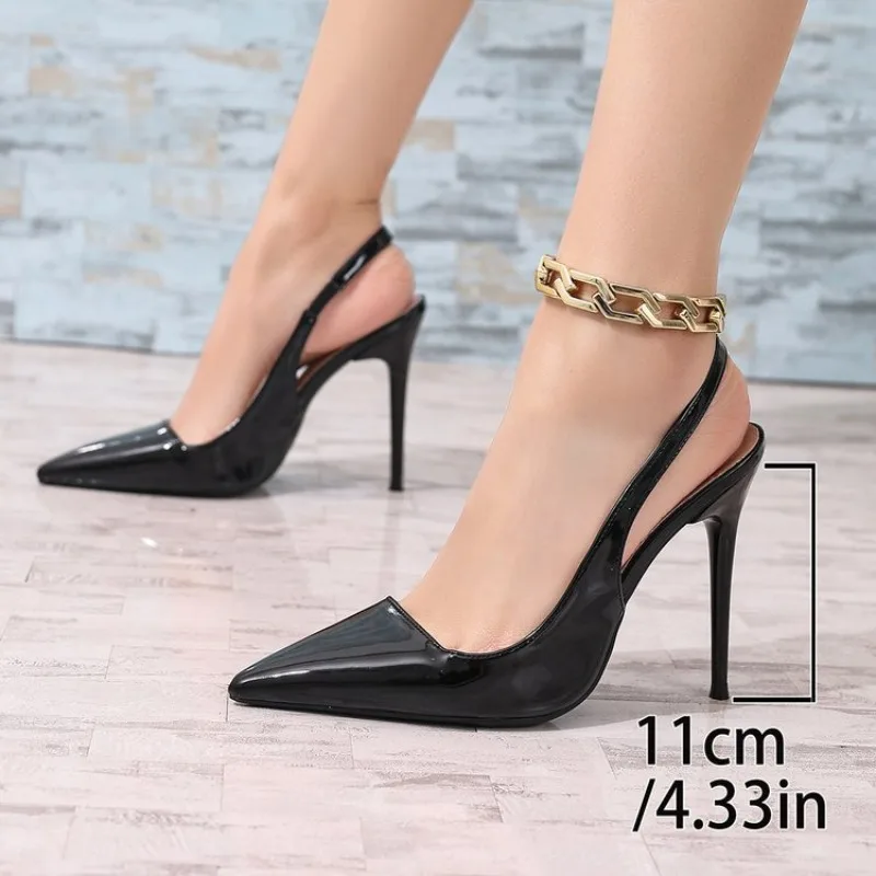 

2026 Summer New Sexy Women Pumps Shoes Fashion Shallow Slip on Slingback Sandals Thin High Heel Dress Sexy Sandals Shoes