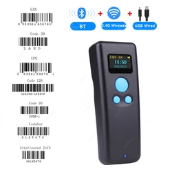 Mini Code Scanner Portable Pocket Bar code Reader 1d Wireless Scanner Bluetooth Bar code Reader Compatible with iPad iPhone PC