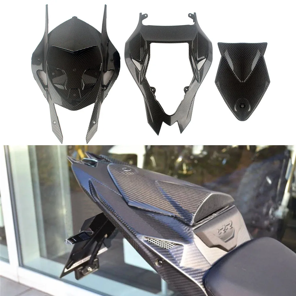 

Glossy Black/Carbon Fiber Printed Motorcycle ABS Injection Tail Section Fairing For BMW S1000RR 2009-2014