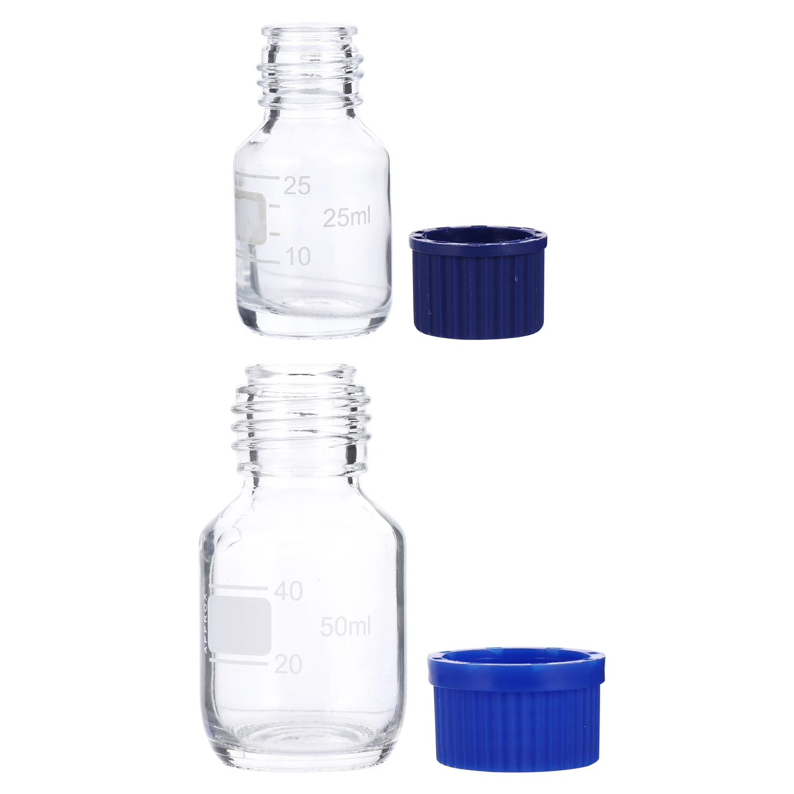 

10 Pcs Glass Bottle Cork for Tea Test Tube Sealing Liquid Solid Storage High Transparency Lab Accessories 4 Sizes Reagent