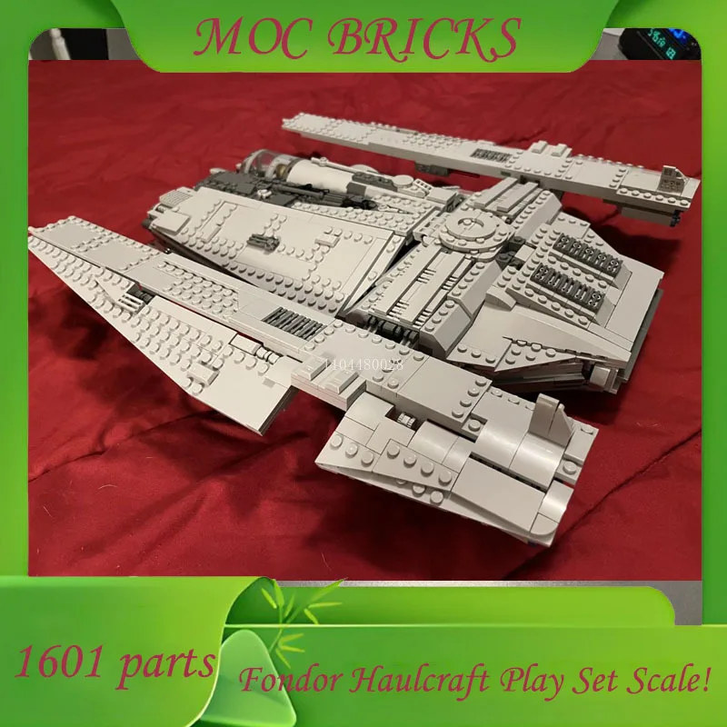 مخصص 1601 أجزاء سفينة الفضاء معركة MOC فندان Haulcraft اللعب مجموعة مقياس الحرب العسكرية نموذج العمارة لتقوم بها بنفسك تجميع نموذج الهدايا #4