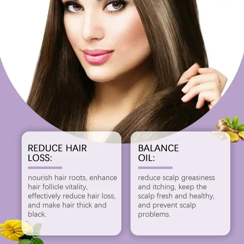 Hair  Serum Nourishing Plant Oils Promote Thicker Fuller Hair Minimize Breakage Daily Scalp Use 30ml