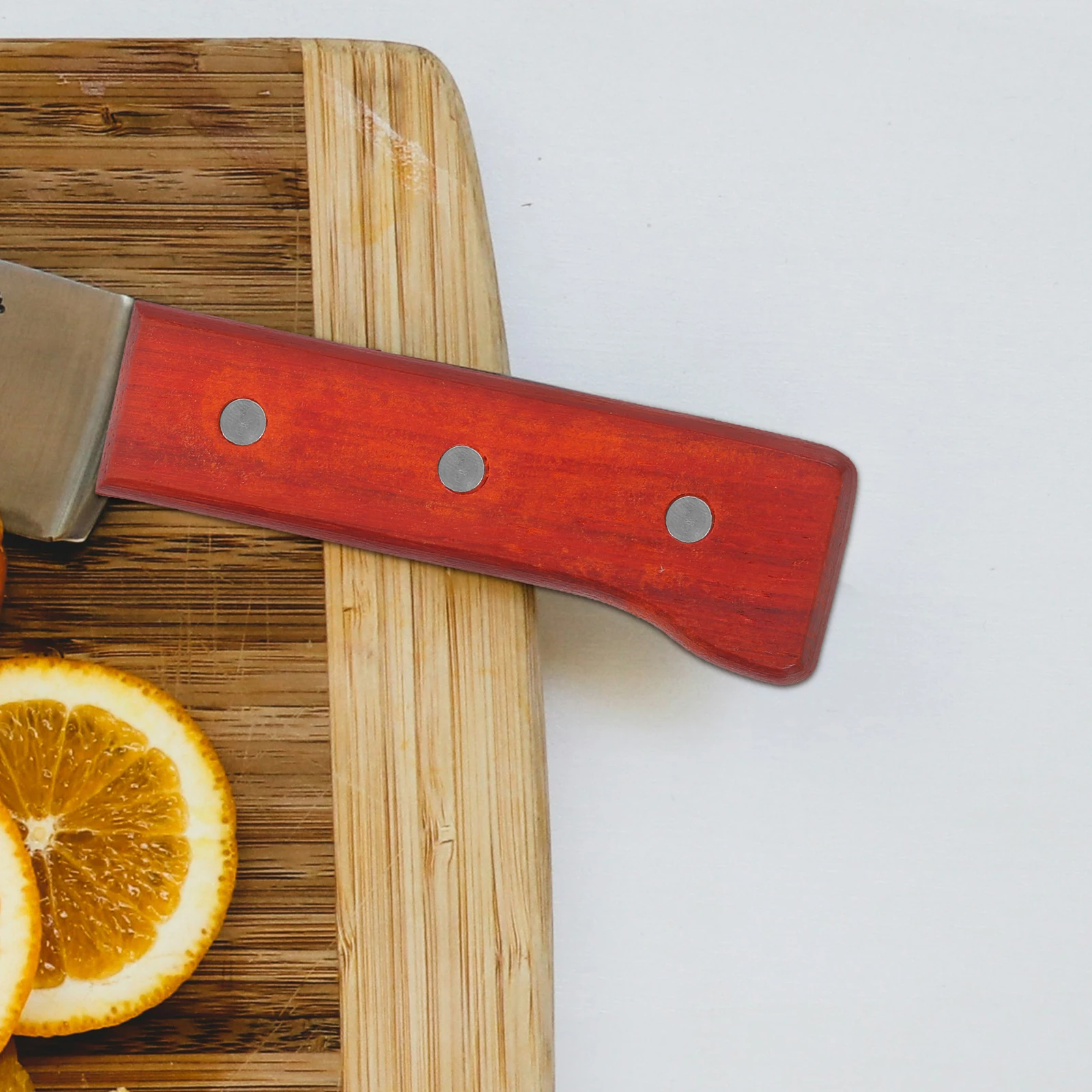 

Red Pear Knife Handle Replacement Non-Slip Grip Chef Cutting Tool Accessories Solid Cutting Tool Handle Grip Wood