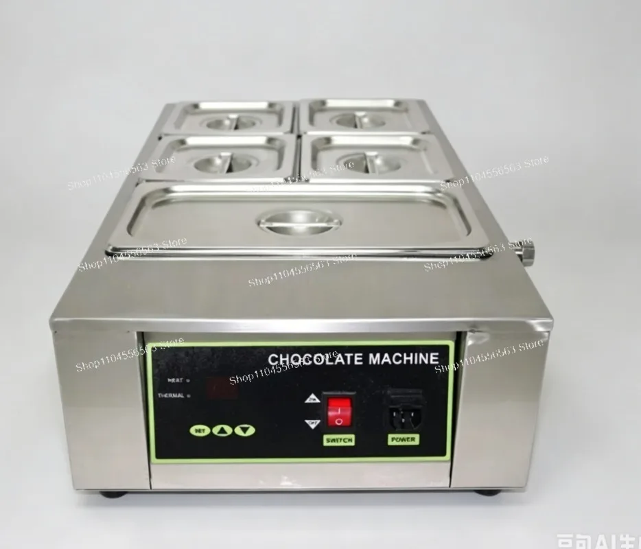 Commercial Digital Chocolate Melter – 3-Tank Tempering Machine, Adjustable Temp for Baking, Candy & Pastry