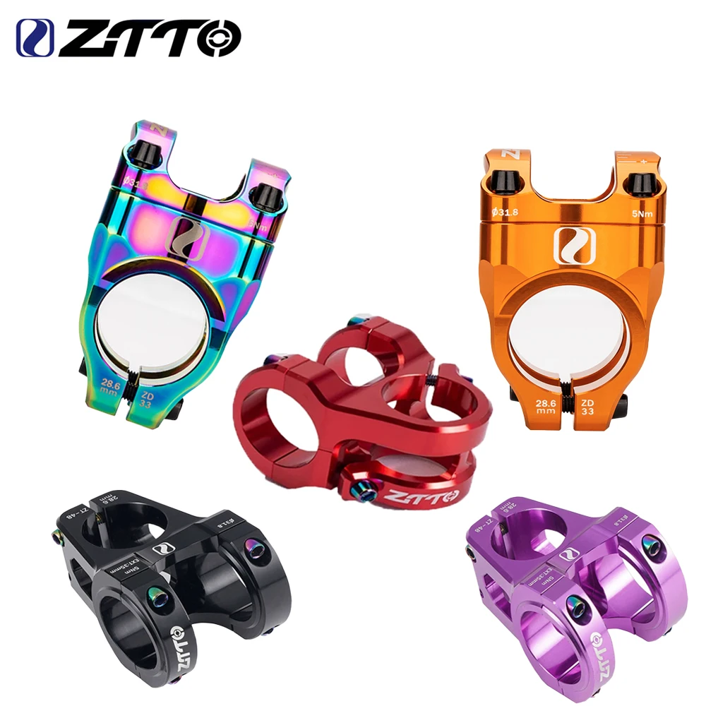 ZTTO Forged Aluminum Alloy Bike Stem - 28.6/31.8/35mm Short Riser Stem for Downhill Bicycle