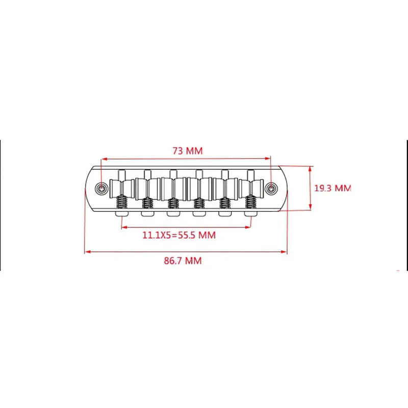 Upgraded Modern Bridge Electric Guitar Parts and Accessories, Jm Jg Stable and Non Running Strings