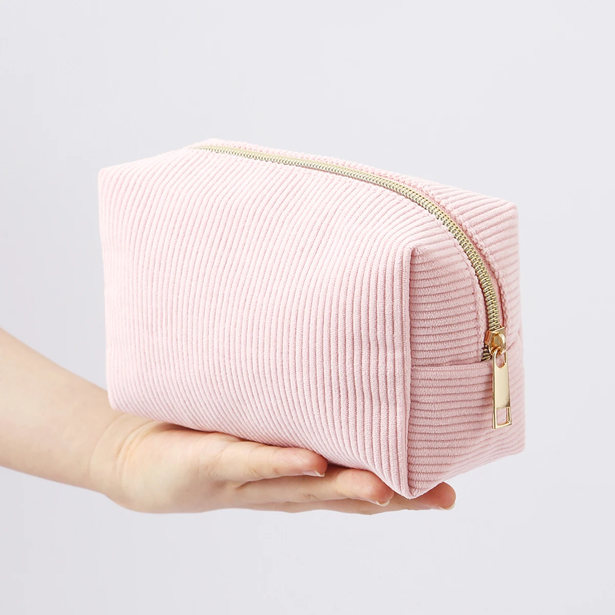 1pc vertical stripe single-layer pencil case, student school supplies storage bag, a must-have for the back-to-school season