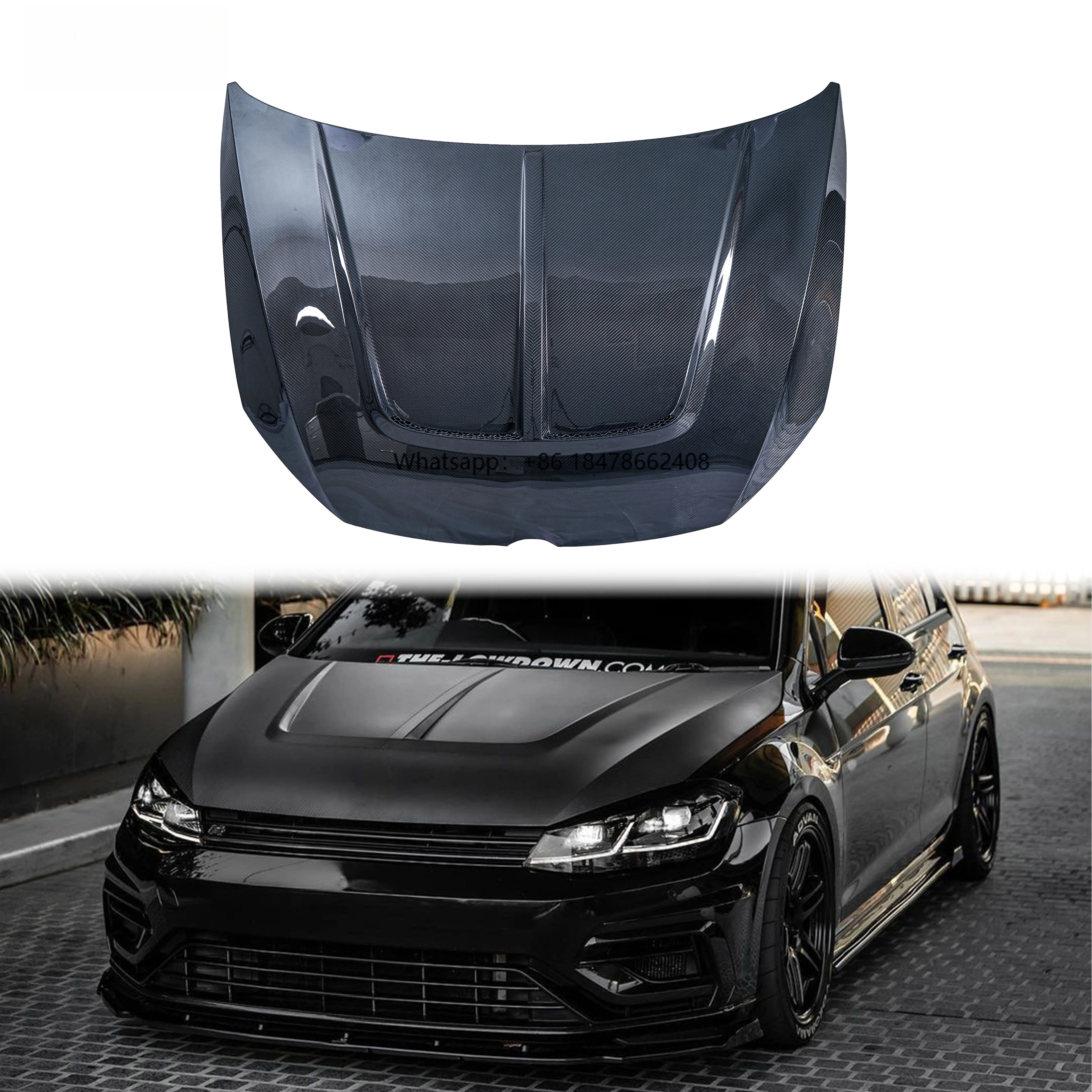 

Karbel Hood KB Style Customized Engine Bonnet Dry Carbon Fiber Engine Hood for Golf 7.5 GTI /R MK7.5 (2017-2020)