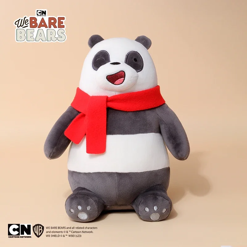 Juguete de peluche navideño We Bare Bears |   Linda muñeca de peluche Icebear 25 cm |   Regalo de decoración navideña de animales de dibujos animados para niños