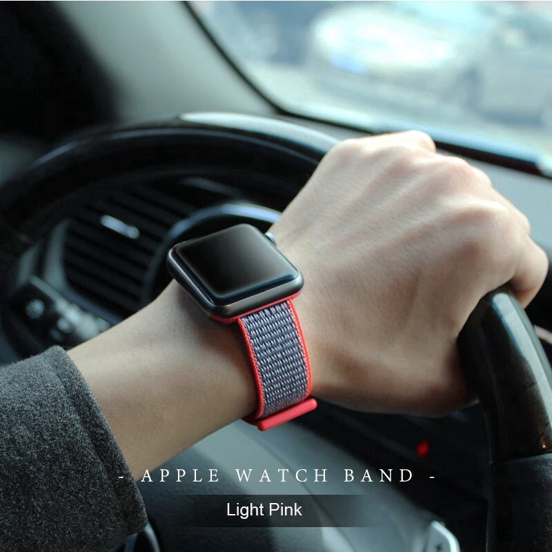 Nylon Loop Strap for Apple Watch Ultra 49mm 10 9 8 7 46mm 45mm 41mm Bracelet Wristband Correa IWatch 6 5 4 SE2 44mm 40mm 3 42mm