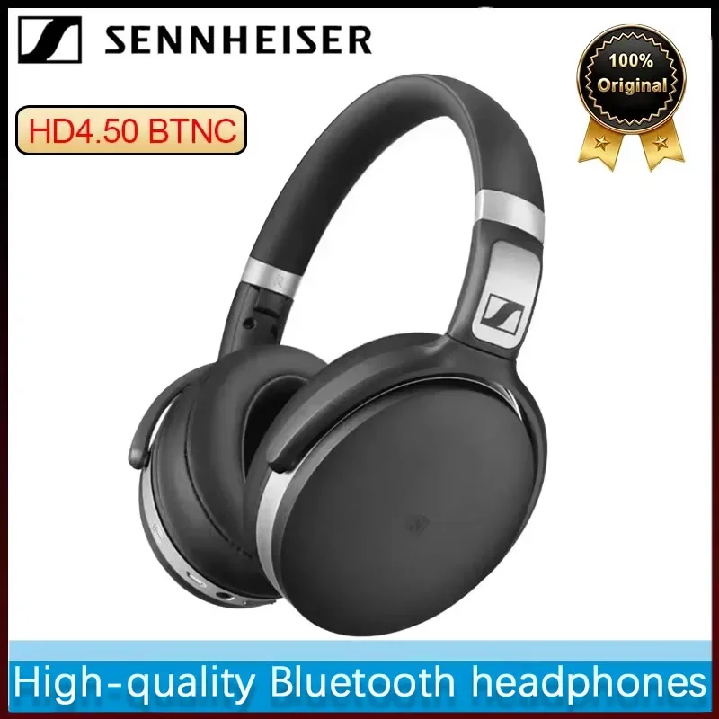 

Беспроводные Bluetooth-наушники Sennheiser HD4.50 BTNC с глубоким басом, шумоподавлением и стереозвуком, игровые наушники-гарнитура
