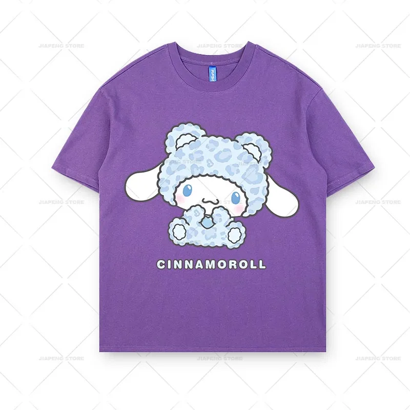 Sanrio Cinnamoroll Bear Printed Stickes Heat Transfers for Clothes Anime Hello Kitty Iron on Patches on Clothing T-shirt Decor