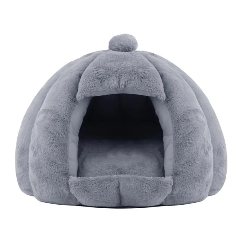 

Winter Cat House Comfortable Cat With Removable And Washable Cushioned Pad Semi-Enclosed Cat Bed Calming Pet Houses For Indoor