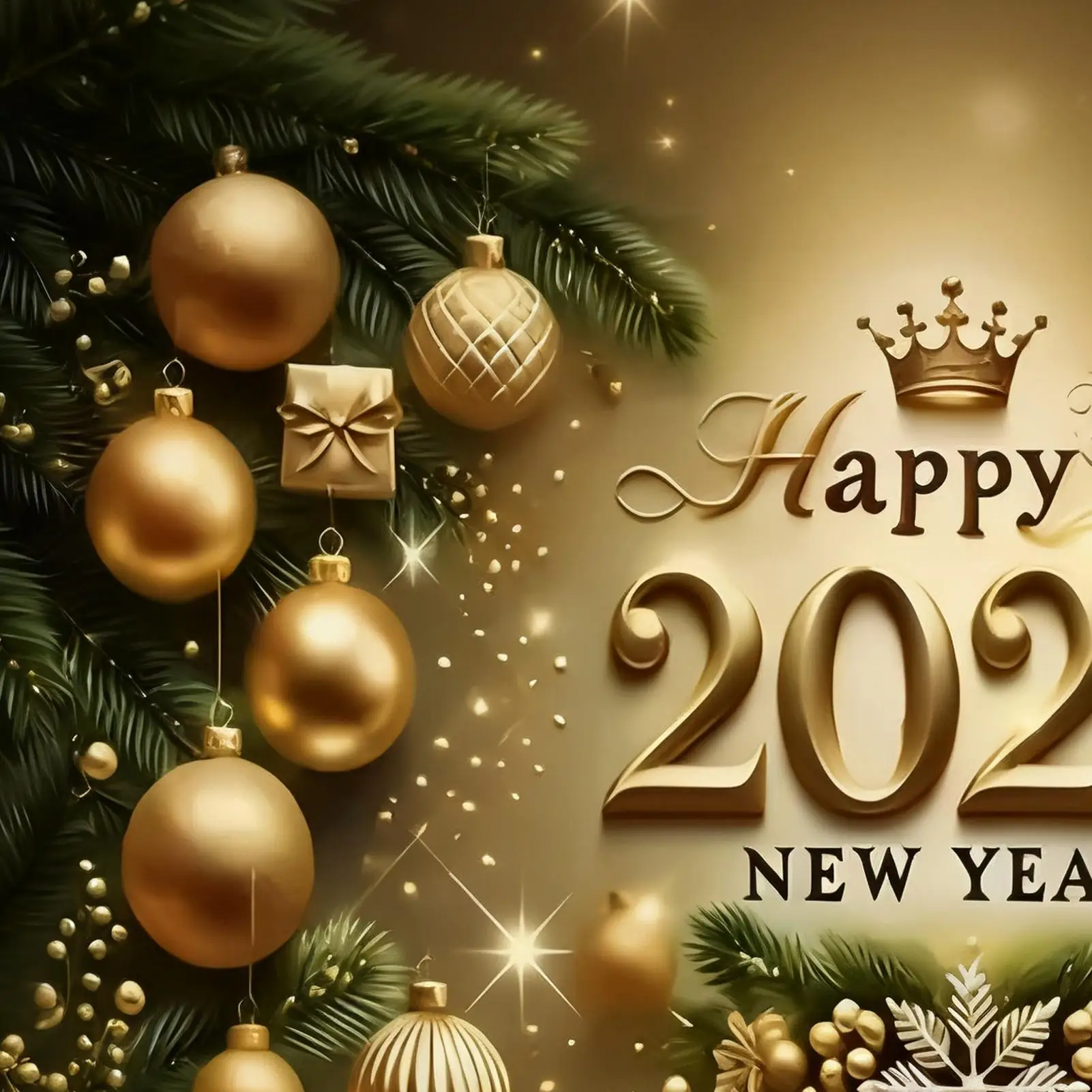 لافتة سنة جديدة سعيدة مقاس 7 × 5 أقدام ذهبية 2026 خلفية جدار علامة زينة السنة الجديدة للحفلات الداخلية والخارجية وعيد الميلاد والمكتب المنزلي #5