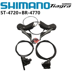 SHIMANO TIAGRA 4720+4770 Hydraulic Disc Brake 2x10s DUAL CONTROL LEVER 4720 Shifter 4770 Brake Caliper For Road Bike Original