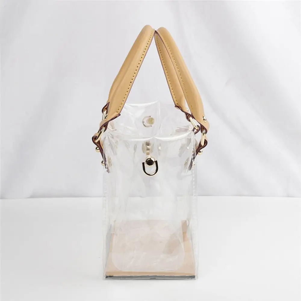 PVC Tote Bag Fashion Large Capacity Clear Shoulder Bag Handmade Handbag Making Kit Travel
