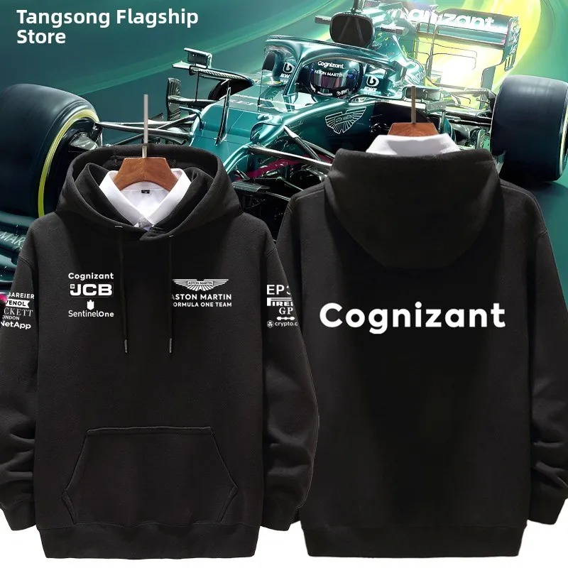 

Aston T Vettel Strol F Racing Hoodie Men's American Sle Jaet Comfortable Loose Fit Long Sve Hooded Sweatirt