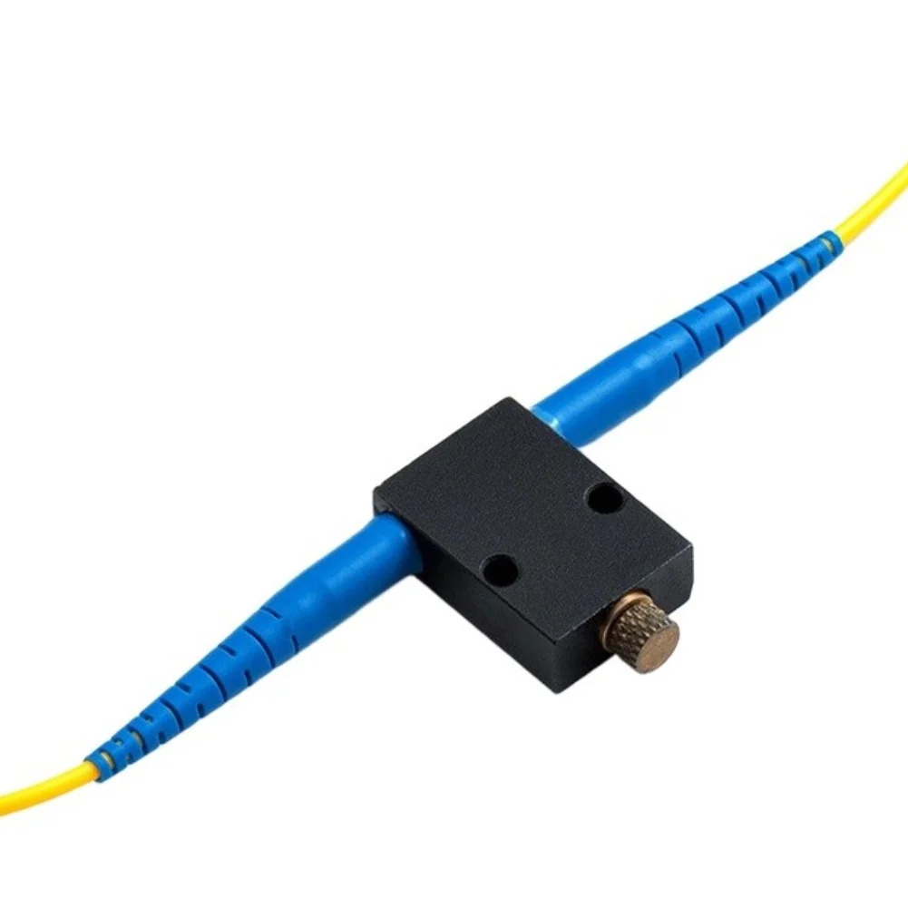 Adjustable 0‑40dB FC Fiber Attenuator, Single‑Mode FC/UPC Adapter, Variable Optical‑fiber Signal Attenuation Component