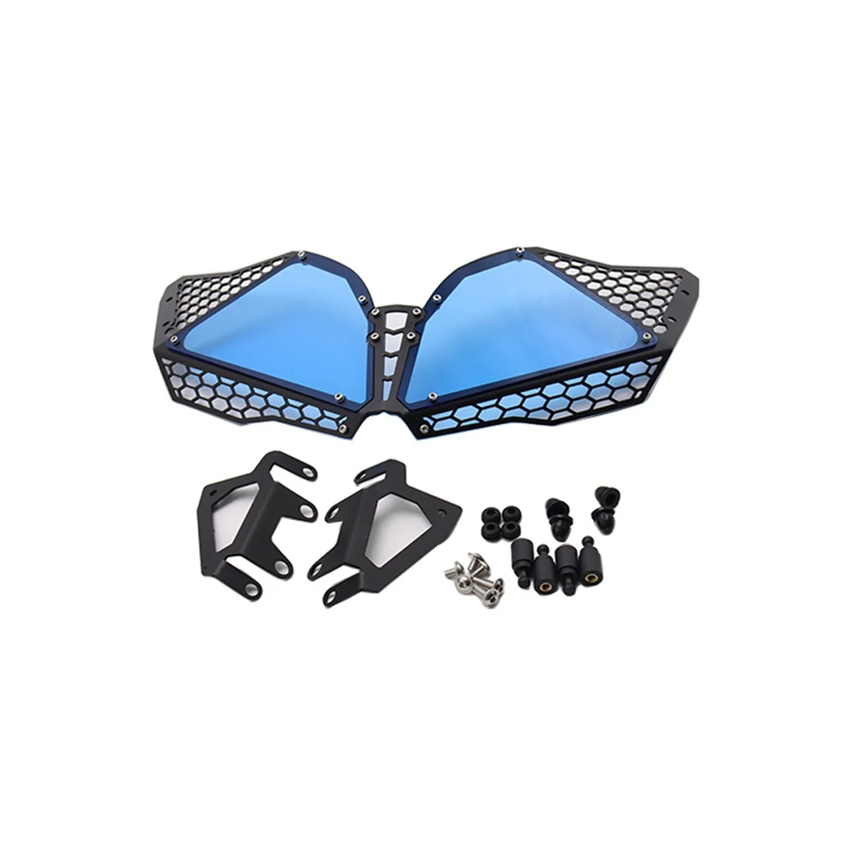 Suitable for Suzuki V-STORM DL650 12-16 Motorbike CNC Modified Grille Headlight Cover Trim Cover Blue