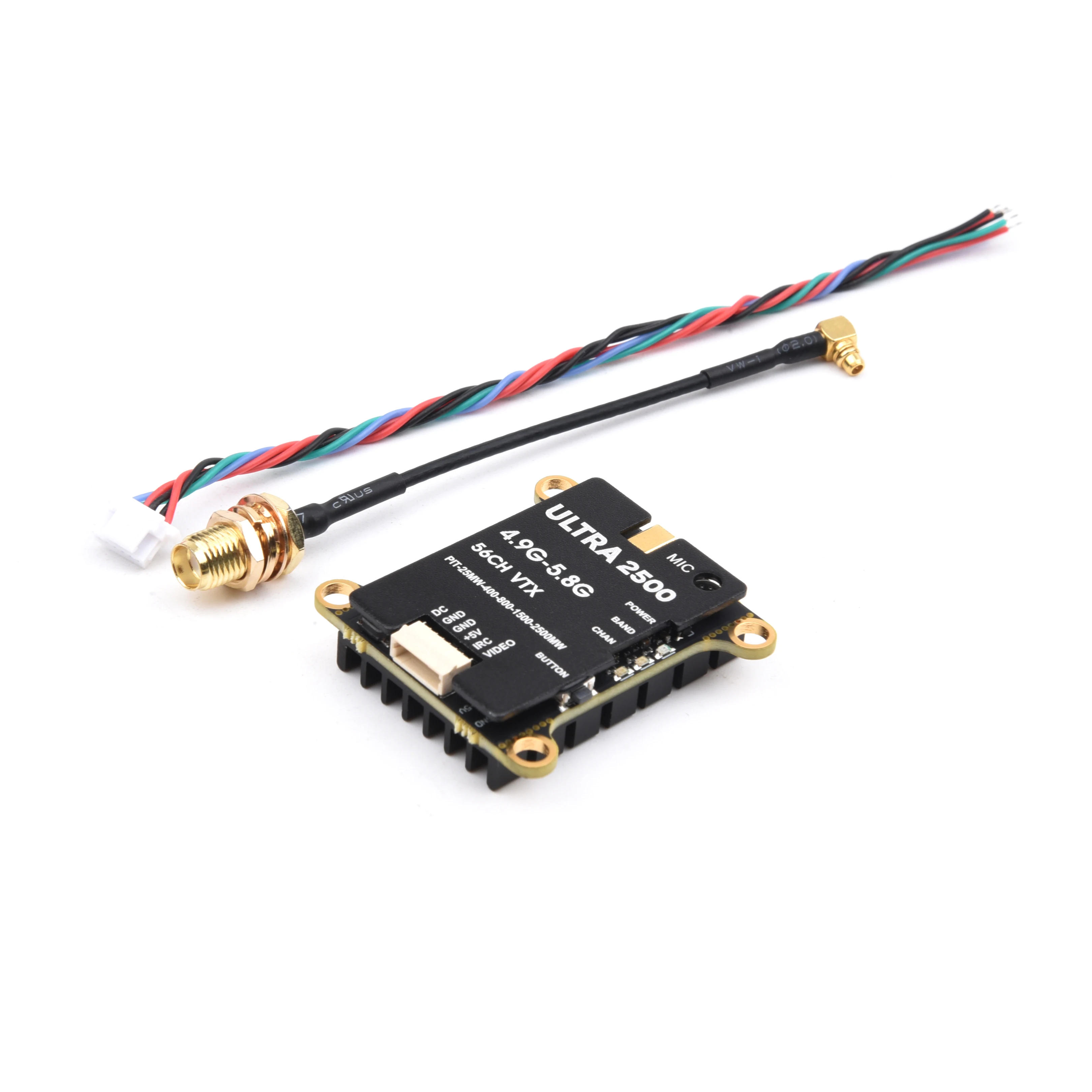 FPV 4.9G-5.8G 2.5W 0MW/25/400/800/1.5W/2.5W  56CH Transmitter VTX for RC Models Long Range FPV Racing Drone Frame