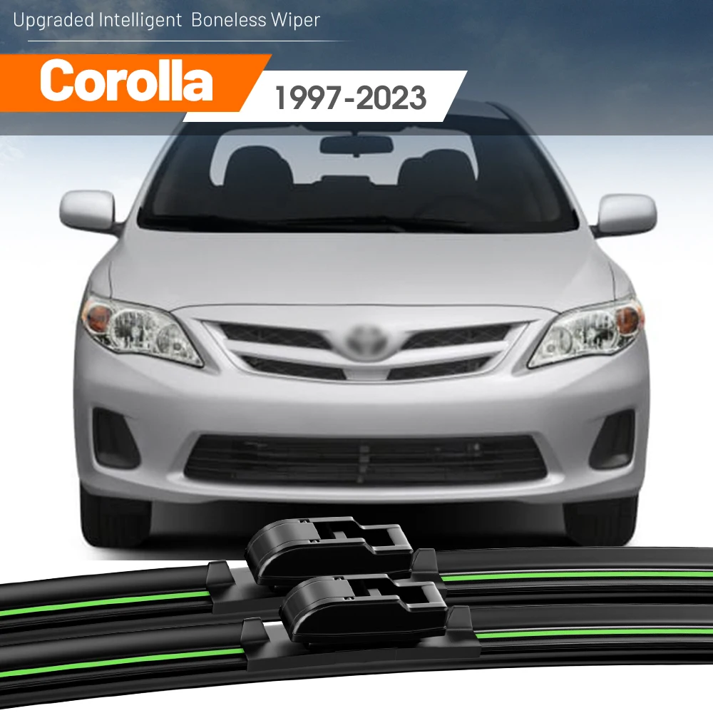 2pcs For Toyota Corolla 1997-2023 Front Windshield Wiper Blades 2004 2008 2012 2014 2015 2019 2020 Windscreen Window Accessories