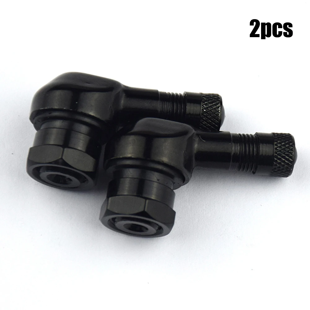 2pcs Motorcycle Rim 90 Degree Angle Aluminum Alloy Valve Stems For 11.3mm Wheel Rim Motorcycle Wheel Tire Tubeless Valve Stems