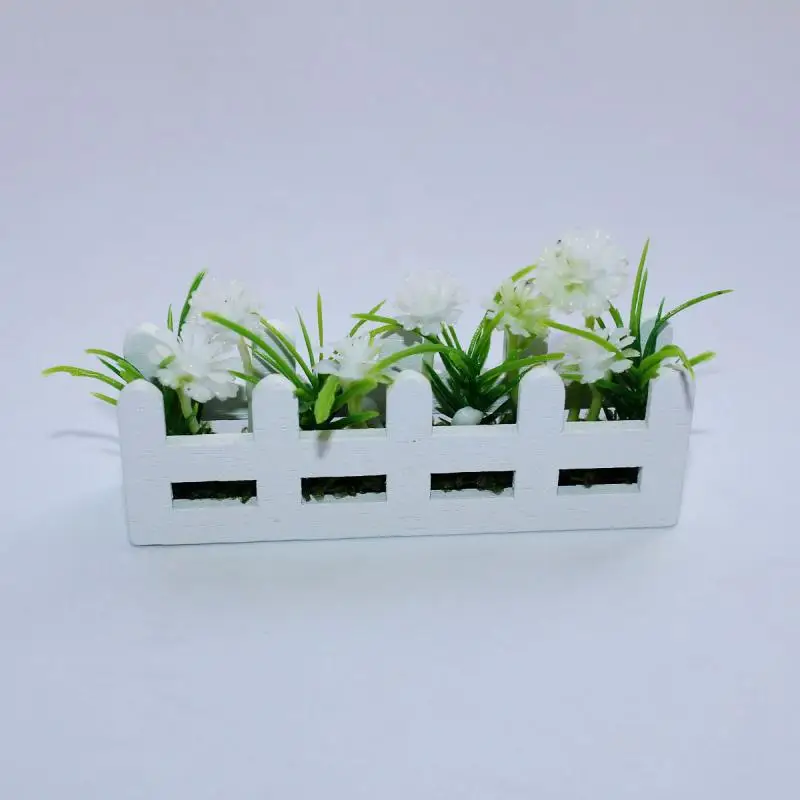 1/12 poppenhuis mini bloempotmodel, simulatie tuindecoratie voor poppenhuis micro landschap ornament