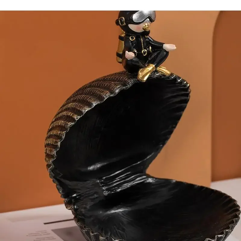 

#For Resin Diver Character Desktop Storage Organization Jewelry Box Handicraft Furnishings Modern Home Decoration Accessories^