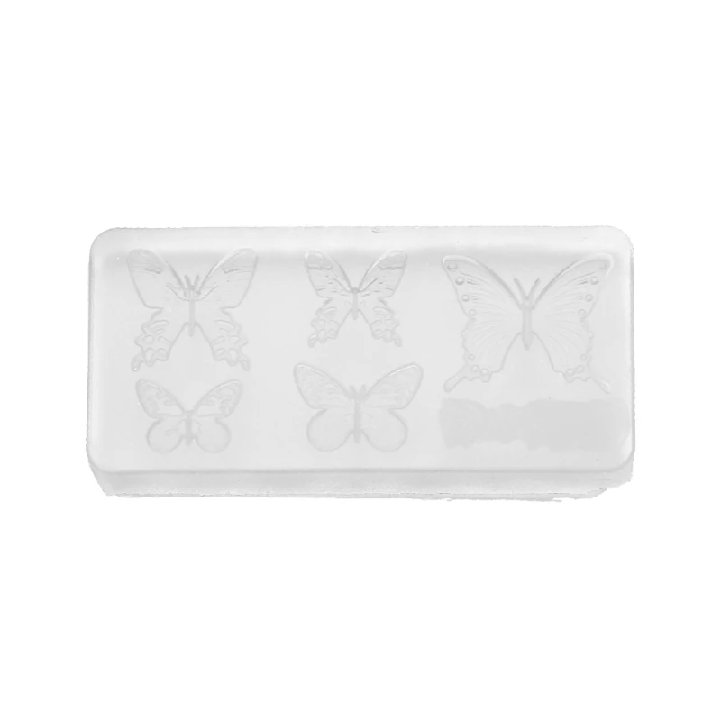 E15E para pendientes con forma mariposa, molde silicona, molde resina, molde belleza para manualidades DIY